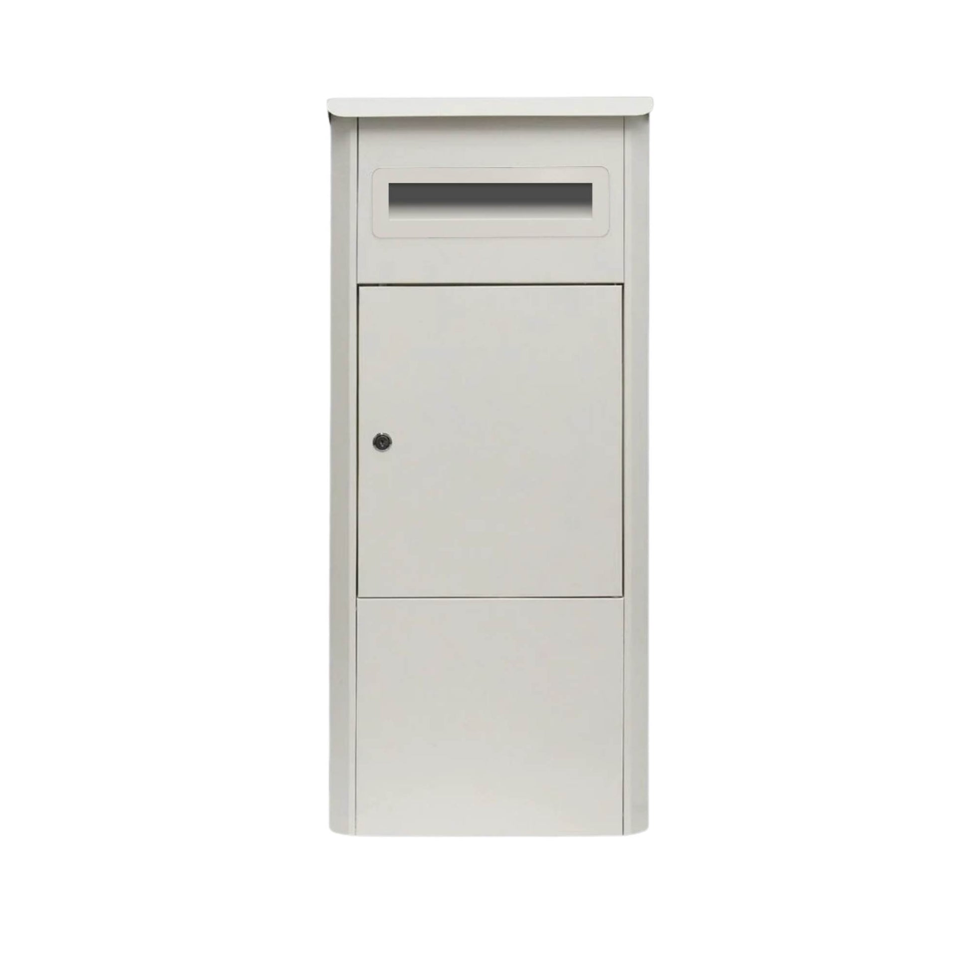 Parcel Delivery Drop Box Mailbox - Secure Home Package Locker 38x38x90cm White