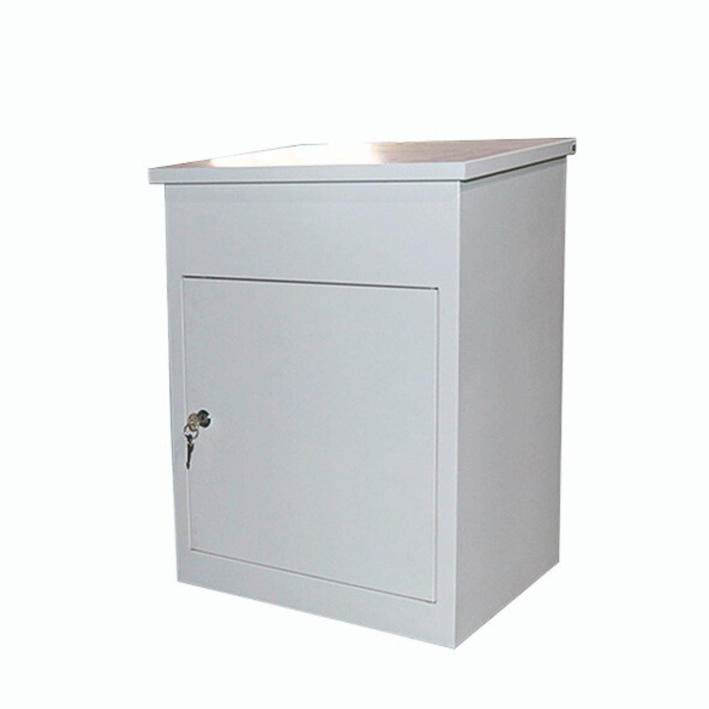 Parcel Delivery Drop Box Mailbox - Secure Home Package Locker 44x35x58cm White