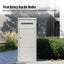 Parcel Delivery Drop Box Mailbox - Secure Home Package Post Locker 38x38x90cm White