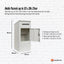 Parcel Delivery Drop Box Mailbox - Secure Home Package Post Locker 38x38x90cm White