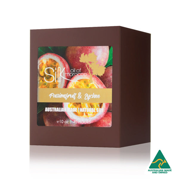 Passionfruit & Lychee - Amber Natural Soy Candle