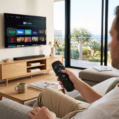 PayTV Remote Control Compatible with Foxtel Standard IQ IQ2 IQ3 IQ4 HD - Black