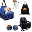 Pet Car Booster - Seat Carrier Clip In Safety Box Foldable Black Blue Cat Dog