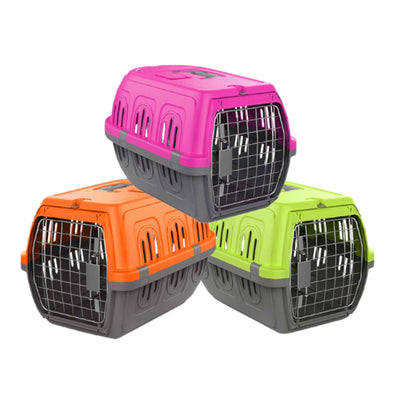 Pet Travel Kennel 48x33x28cm - Dog Cat Carrier Puppy Kitten Crate
