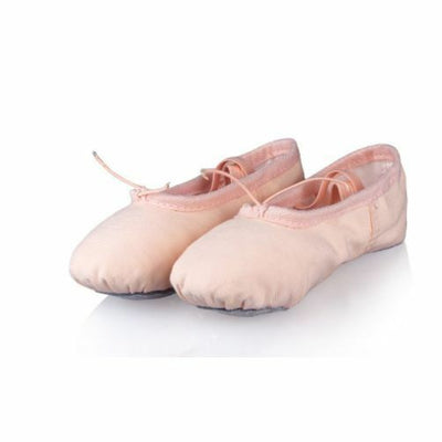 Pink Canvas Ballet Dance Shoes Slippers Slippers Beige Nude Dancing Yoga Shoe