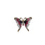 Pink Purple Butterfly Brooch Blazer Shirt Pin