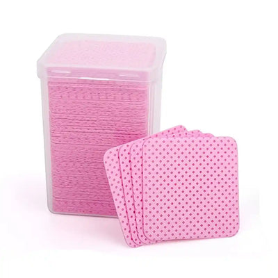 Eyelash Extensions Adhesive Glue Wipes 200PCS - Pink