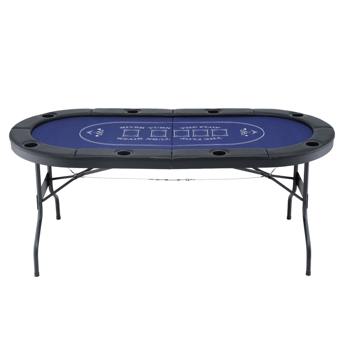 Poker Game Table Folding Poker Table 8 Player 1.8M 8-Player Table Top Cardboard