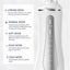 Portable Oral Irrigator 350ml - Rechargeable Water Dental Flosser Teeth Cleaner