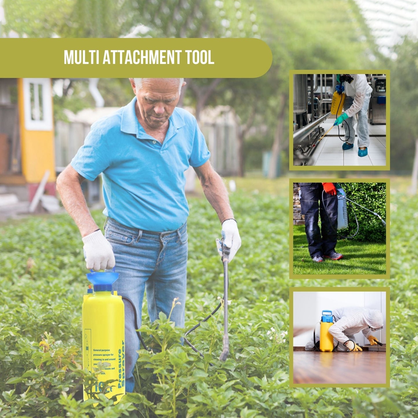 Pressure Sprayer Pumps Range - Garden Weed Herbicide Pesticide Liquids Spray