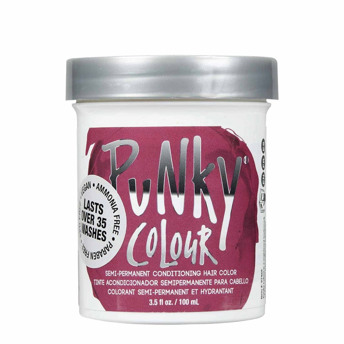 Punky 100ml Rose Red Semi Permanent Hair Dye Conditioning Colour Jar 1422