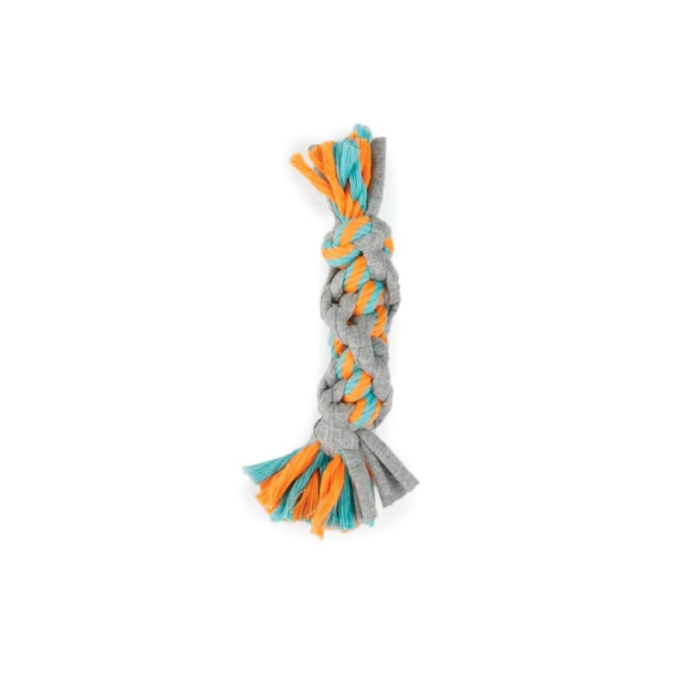 Puppy Chew Rope Toy - Dog Knotted Braided Rag Cotton Jersey Teething Play AFP