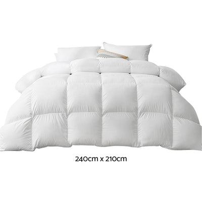 Giselle Bedding King Size 500GSM Goose Down Feather Quilt