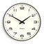 Newgate Radio City Wall Clock Black Arabic Dial - Matte Blizzard Grey