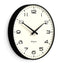 Newgate Radio City Wall Clock Black Arabic Dial - Matte Black