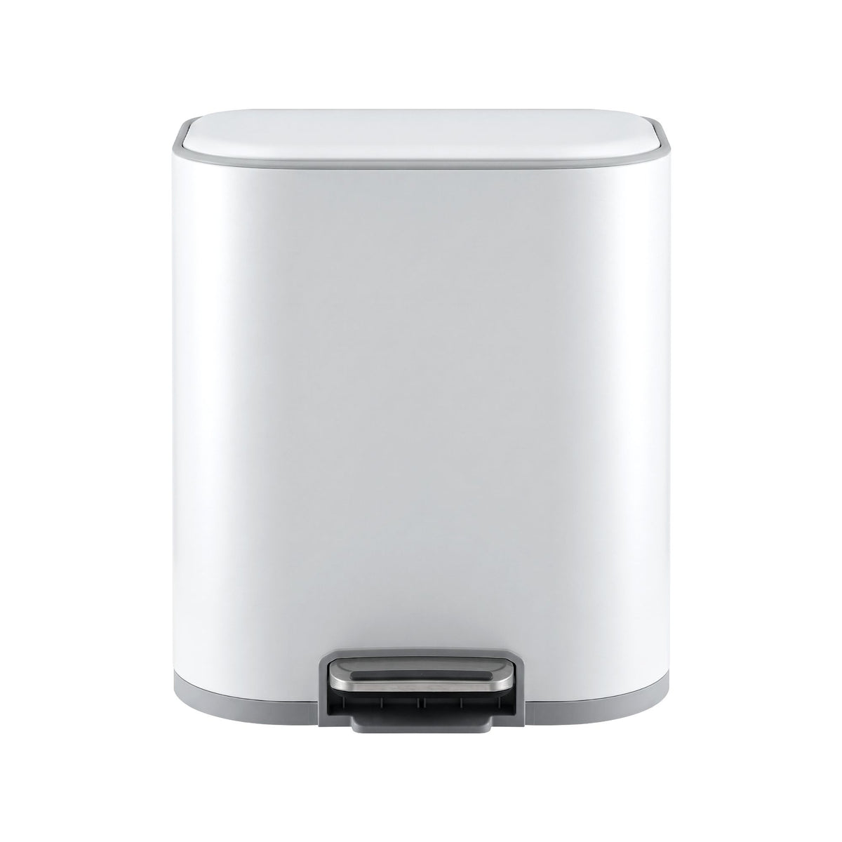 Cefito 20L Trash Bin Steel Pedal Bins Soft Close Kitchen Rubbish Waste Can White