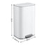 Cefito 30L Pedal Rubbish Bin Kitchen Trash Garbage Waste Can Soft Close White