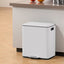 Cefito Pedal Bins Rubbish Bin Dual Compartment Waste Recycle Dustbins 40L White