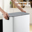 Cefito Pedal Bins Rubbish Bin Dual Compartment Waste Recycle Dustbins 40L White