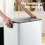 Cefito Pedal Bins Rubbish Bin Dual Compartment Waste Recycle Dustbins 60L White