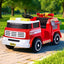 Rigo Kids Ride On Car Electric Fire Engine Fighting Truck with Water Gun Music