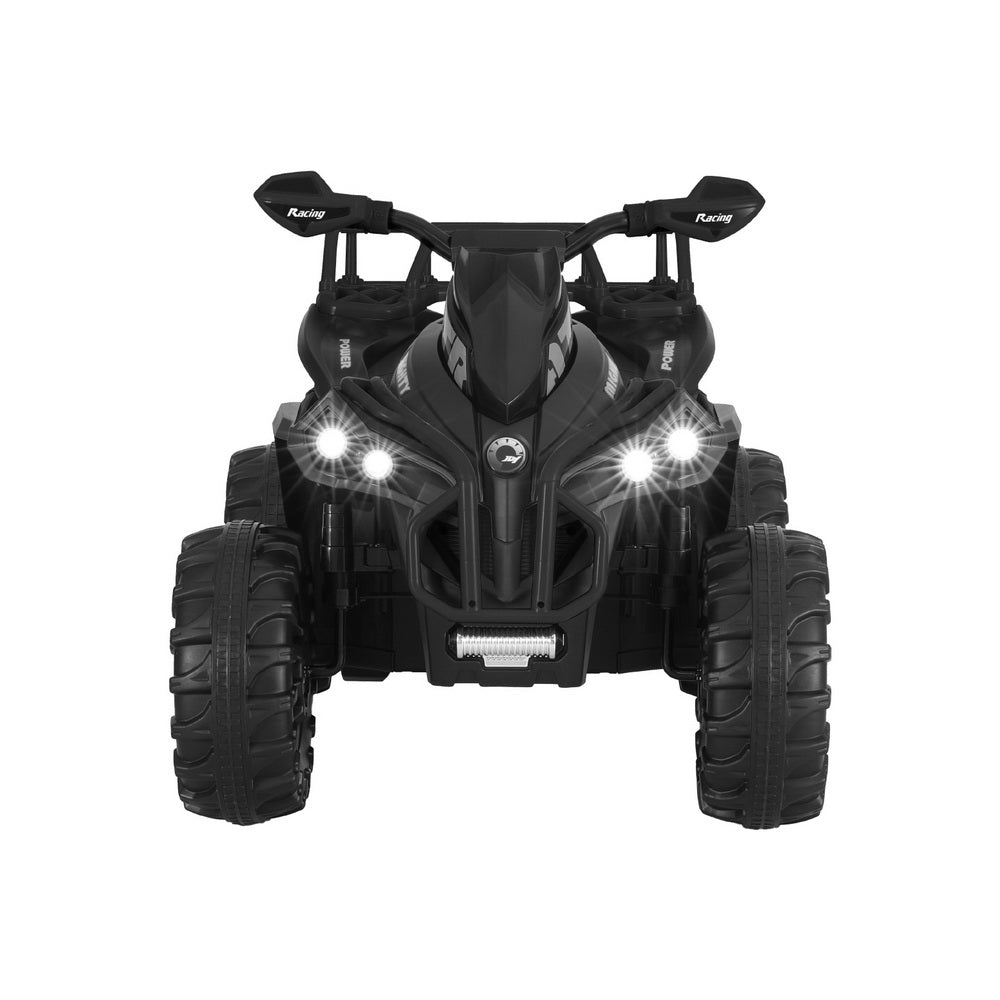 Rigo Kids Ride On Car ATV Quad Motorbike Storage Rack Electric Toys 12V Black