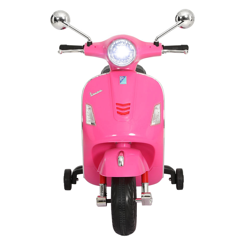 Kids Ride On Car Motorcycle Motorbike VESPA Licensed Scooter Electric Toys Pink