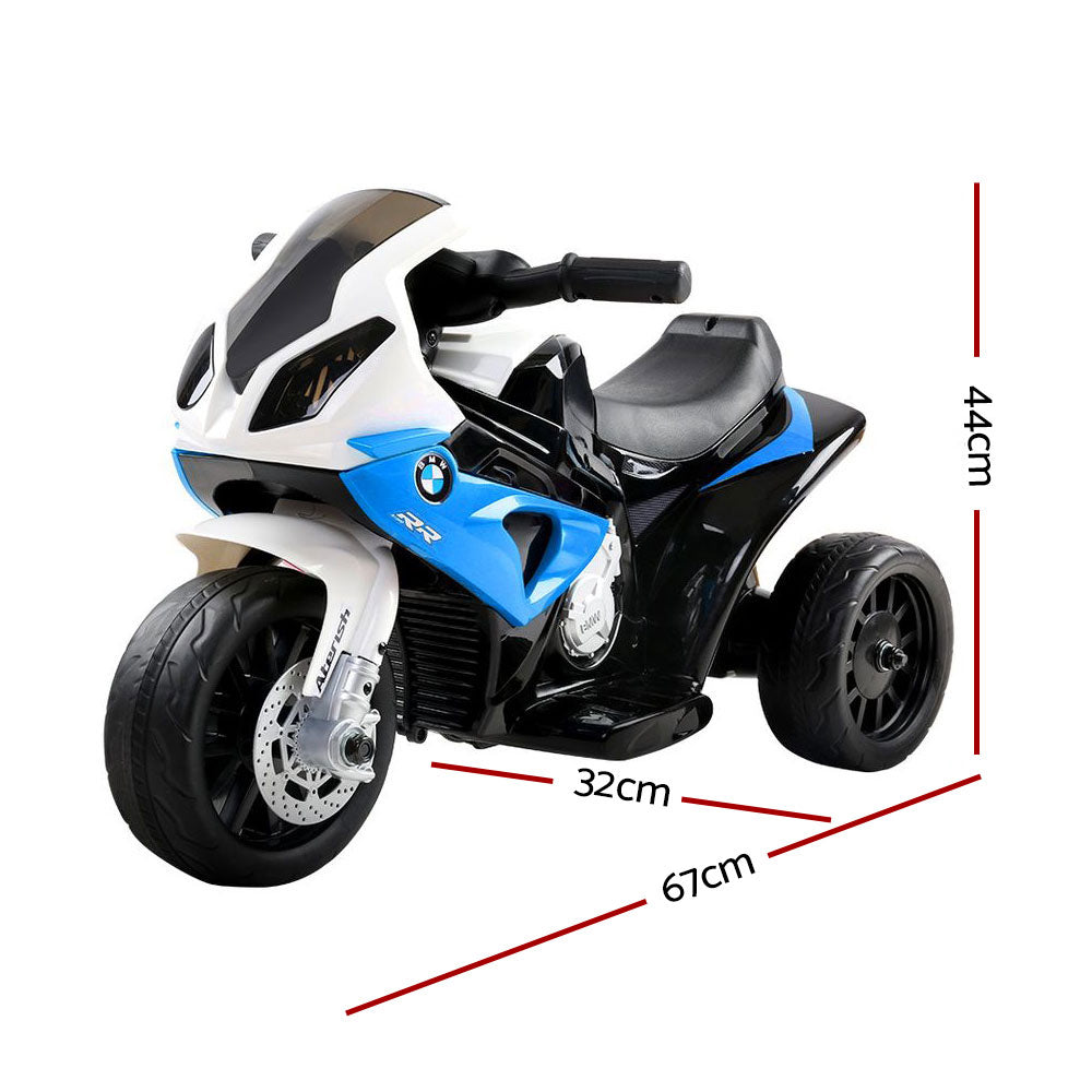 Kids Ride On Motorbike BMW Licensed S1000RR Motorcycle Car Blue