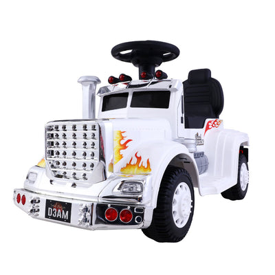 Ride On Cars Kids Electric Toys Car Battery Truck Childrens Motorbike Toy Rigo White