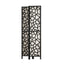 Artiss Clover Room Divider Screen Privacy Wood Dividers Stand 4 Panel Black