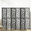 Artiss 6 Panel Room Divider Screen 244x170cm Clover Black