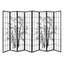 Artiss Room Divider Screen Privacy Dividers Pine Wood Stand Black White 8 Panel