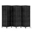 Artiss 6 Panel Room Divider Screen Privacy Timber Foldable Dividers Stand Black