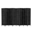 Artiss 8 Panel Room Divider Screen Privacy Timber Foldable Dividers Stand Black