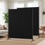 Artiss Room Divider Set of 2 Privacy Screen Fabric Room Separator Partition 175x180cm Black