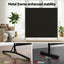 Artiss Room Divider Set of 2 Privacy Screen Fabric Room Separator Partition 175x180cm Black