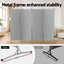 Artiss 4 Panel Room Divider Screen 345x180cm Fabric Grey