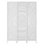 Artiss 3 Panel Room Divider Screen 132x170cm Circle White