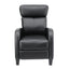 Artiss Massage Recliner Chair Small Recliner Sofa for Adults PU Leather Black