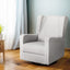 Artiss Recliner Armchair 360° Swivel Grey Fabric