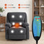 Artiss Rocking Recliner Chair 360 Swivel Massage Heated Reclining Chairs