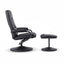 Artiss Recliner with Ottoman 360-Degree Swivel Recliner Chair and Ottoman Set PU Leather Black