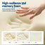 ROOMSENSE Reversible Dual-Sided Memory Foam Pillow, Ice-Cooling & Warm Fabric Sides, 55D Ultra-High Density Ergonomic Contour Pillow for Neck Pain Relief, Back & Side Sleepers