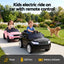 Rigo Kids Electric Ride On Car Black Pink Ride-On Toy with Remote Control