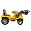 Rigo Kids Electric Ride On Car Bulldozer Digger Loader Remote 6V Yellow