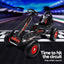 Rigo Kids Pedal Go Kart Ride On Toys Racing Car Rubber Tyre Black