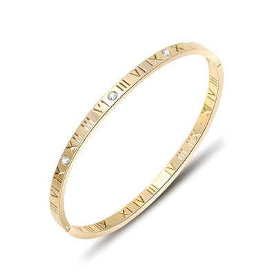 Roman numeral bangle – Tarnish Proof Jewellery