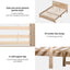 RoomSense Double 34cm Medium Soft Gel Mattress Bundle, Oatmeal Bed Frame