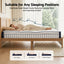RoomSense Queen 26cm Firm Mattress Bundle with Oatmeal Wooden Bed Frame