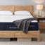 RoomSense Queen 34cm Medium Cooling Gel Mattress Bundle, Oatmeal Bed Frame